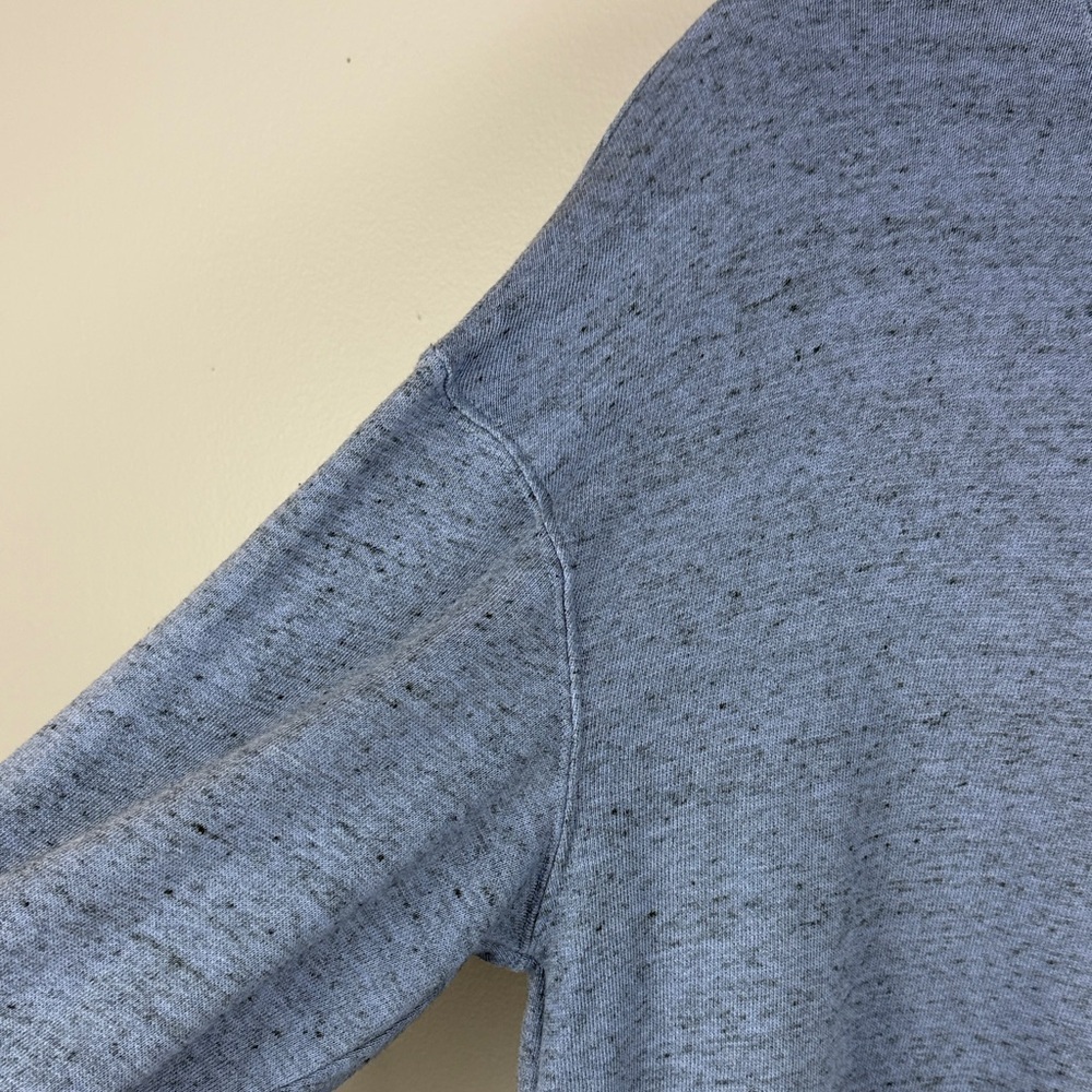 Aritzia Wilfred Free Cotton Blend Oversized Light Blue Knit Turtleneck Med Top - Picture 4 of 12